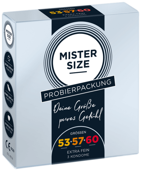 MISTER SIZE Medium Trial Set 53 – 57 – 60 (3 bao cao su)